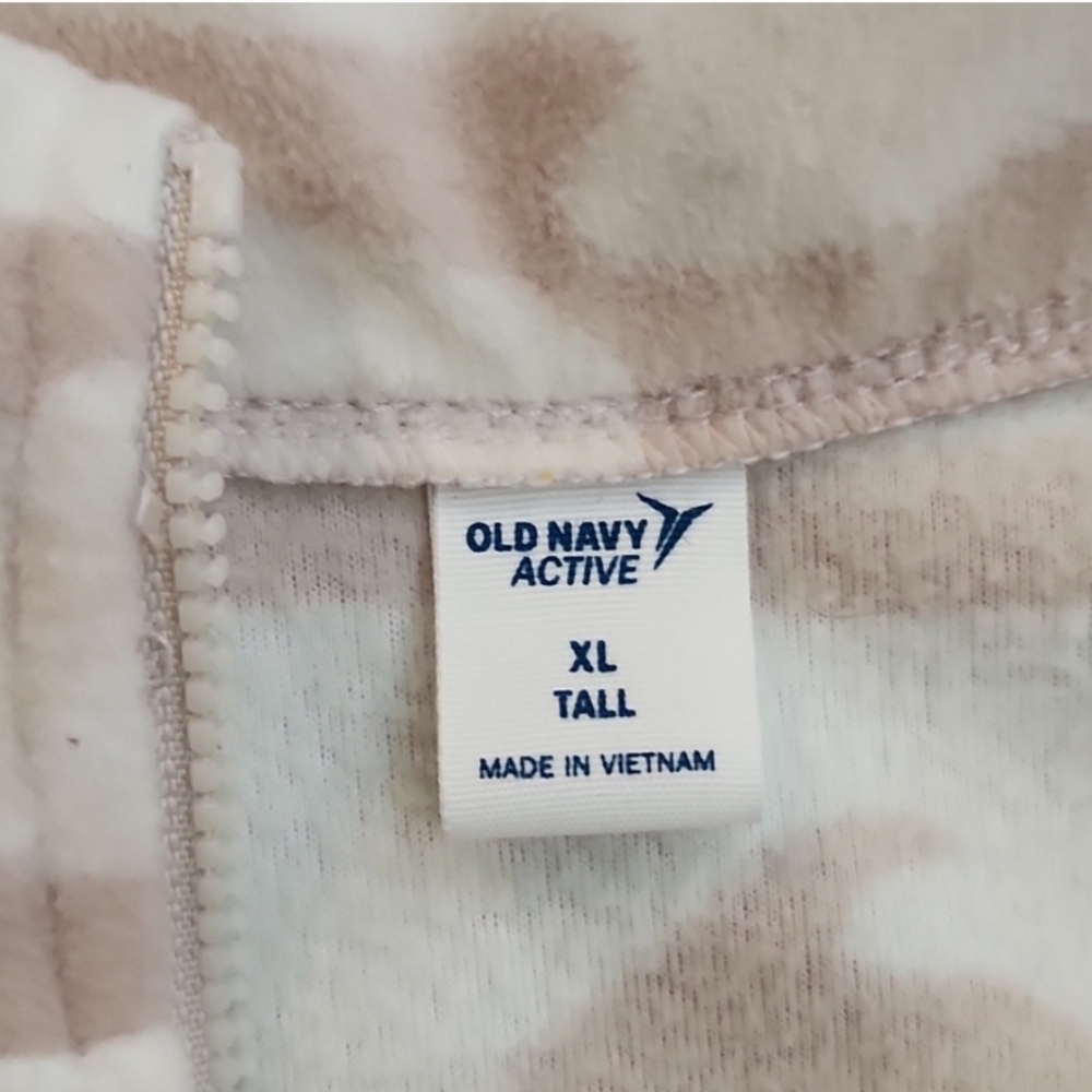 Old Navy Active Fleece Camo Zip-Up Jacket Sweater With Pockets Women's XL Tall - Picture 6 of 15